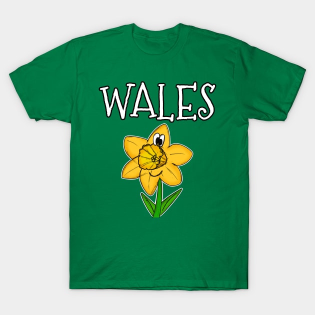 St David's Day Welsh Daffodil Wales Funny T-Shirt by doodlerob